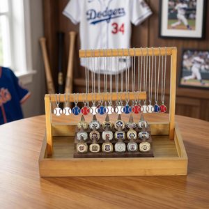 Jewelry Organizer Stand Wooden <b>T</b>-<b>Bar</b> Necklace Rack Bracelet Holder Display Bangle - Product Image 4