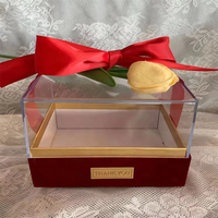 Boîte Cadeau Super Luxe Best-seller en Acrylique Transparent pour Bonbons avec Ruban pour Fêtes, Demoiselles d'Honneur et Noël