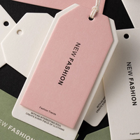 Best-seller Étiquette à suspendre en coton écologique personnalisée conçue avec le logo pour les étiquettes de vêtement