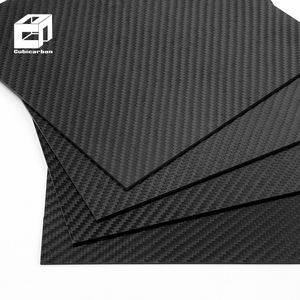 500 * 500mm 1.5mm 2mm 2.5mm 3mm 4mmから60mm厚炭素繊維シートプロフェッショナルカスタム3K炭素繊維パネルボード - Product Image 1