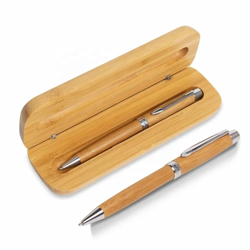 Caja de almacenamiento de bolígrafo de madera de arce, suministros de oficina, escuela, regalo ejecutivo, lujo, china