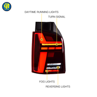 YU GUANG para VW Multivan T5 Caravelle, Accesorios para Auto, Luces Traseras 2011-2015, Actualización LED, Luces de Freno Traseras