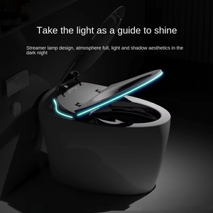 โถสุขภัณฑ์อัจฉริยะ ทำความสะอาดตัวเอง เปิดอัตโนมัติ ระบบเซ็นเซอร์ ชำระล้างแบบไซฟอน ติดตั้งบนพื้น ระบบระบายน้ำแบบ S-trap - Product Image 3