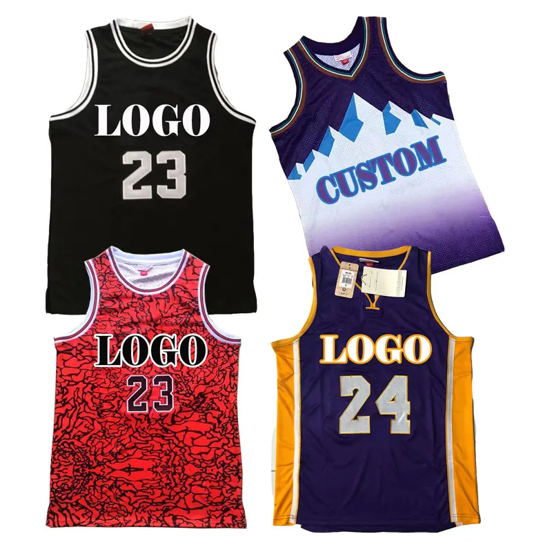 Wholesale Summer Basketball Shirt Comfortable Custom Sublimation Embroidery Mens Basketball Jerseys Customized Jersey