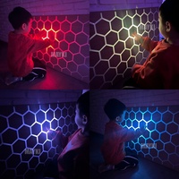 Lumières apaisantes pour l'autisme, jeu sensoriel, panneau mural tactile LED en nid d'abeille, équipement sensoriel interactif tactile pour la thérapie ocupatoire
