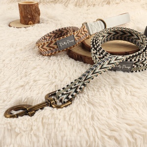 Sin tirar ajustable Perro chaleco <span class=keywords><strong>Paracord</strong></span> Odm lujo mascota Correa conjunto fabricante étnico mexicano táctico perro arnés - Product Image 6