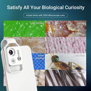 APEXEL Macro Objectifs mobiles universels <span class=keywords><strong>Microscope</strong></span> à grossissement 200X pour téléphone Zoom Caméra Objectif de téléphone portable - Product Image 6