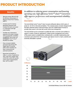 Módulo Solar de Alta Eficiencia para Telecomunicaciones Vertiv S48-2000e3 48V 2000W Entrada 140-400VDC - Product Image 6
