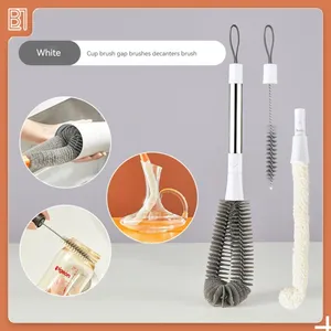 Cup Brushing Cup Artifact Feeding Bottle Cleaning Brush Wall Breaking Machine Long Handle No Dead Angle Household Three-in