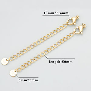 Bolsa de 4 Piezas de Fornituras para Joyería de Acero Inoxidable 316L MC37, Dijes sin Níquel para Fabricación de Collares y Cadenas de Extensión, Venta al por Mayor - Product Image 4