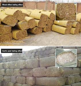 Presse à balles hydraulique horizontale de luzerne paille sciure de bois ensacheuse à balles - Product Image 6