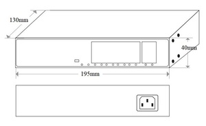 Commutateur PoE+ prenant en charge 8 ports RJ45 10/100M + 2 ports Uplink 10/100/1000M pour système de vidéosurveillance - Product Image 3