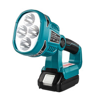 Haute luminosité LED projecteur travail lumière 1120 LUMEN lampe de poche Compatible pour Makts 18V BL1860B outil électrique batterie au Lithium