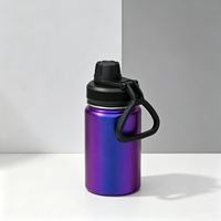 Botol Air Terisolasi Baja Anti Karat Lapis Elektro 12oz, Dinding Ganda Bebas BPA, Botol Air Custom dengan Logo untuk Anak