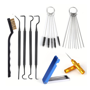 <b>Spray</b> Gun Cleaning Tool <b>Set</b> 22pcs Metal Brush Nozzle Air Vent Cleaner Auto Repair Tools - Product Image 1