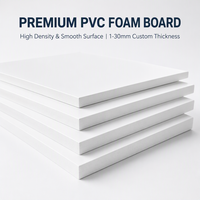 Panneau en mousse PVC co-extrudé 3-30mm Blanc/couleur/blanc pur pour étagères de meubles IP54 résistant aux intempéries