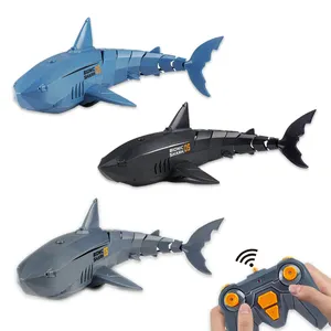 Jouets d'extérieur pour enfants, 2.4g, contrôle Radio, bateau, Simulation étanche, natation, requin électrique, Rechargeable, vente en gros