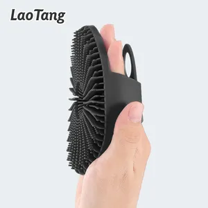 Siêu mềm Silicone tắm cơ thể Scrubber trở lại chà tắm Silicone tẩy tế bào chết bàn chải