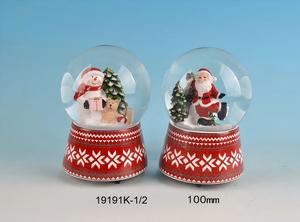 Globo de Nieve Navideño al por Mayor, de Resina, con Santa <span class=keywords><strong>Claus</strong></span> y Muñeco de Nieve, Iluminación LED, Decoración para el Hogar, Regalos Navideños, Diseño Personalizado - Product Image 3