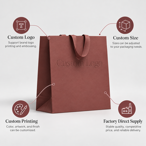 Sacchetto di Carta Bordeaux Tonalizzato all'Ingrosso con Manici Coordinati e Produzione Personalizzata per Boutique di Candele - Product Image 6