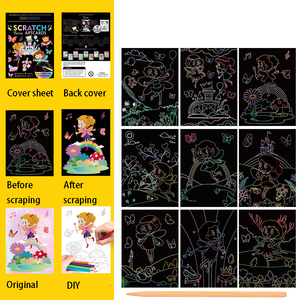 Arte para rascar que brilla en la oscuridad para adultos y niños, diseños personalizados, pintura para rascar, DIY divertida actividad creativa, regalos personalizados - Product Image 5