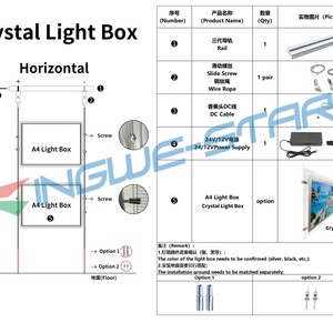 Backlit Led Photo Frame Led Window Display Illuminated Acrylic Panel Crystal Slim Light <b>Box</b> for Real Estate Agent - Product Image 5