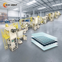 Machine de recyclage par pyrolyse de panneaux solaires haute efficacité SUNY ZY-PVR-F60 50-60 pièces/h 240KW Taux de retrait de l'aluminium de 99% du cadre en verre