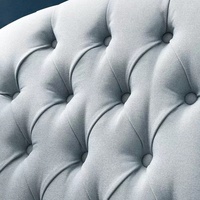 Chaise de salle à manger en cuir coloré, dossier haut, moderne, matelassé, en bois coloré