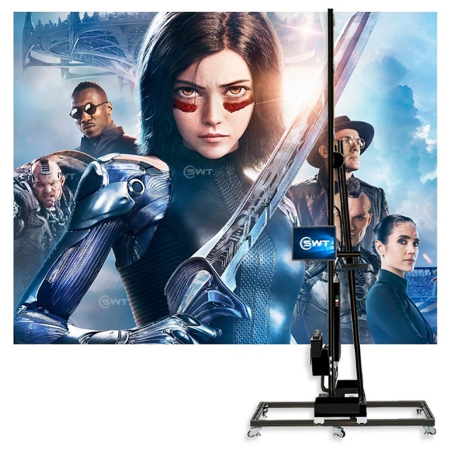 3D 5D Photo Wall Printing Machine UV Ink Print on No Water Absorption Highly Resolution Automatic Wall Printer