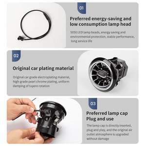 Actualización Interior de Material ABS Cardi para Mercedes-Benz Clase E W213, Sistema de Iluminación de Salida de Aire Acondicionado, APP/Pantalla Original - Product Image 3
