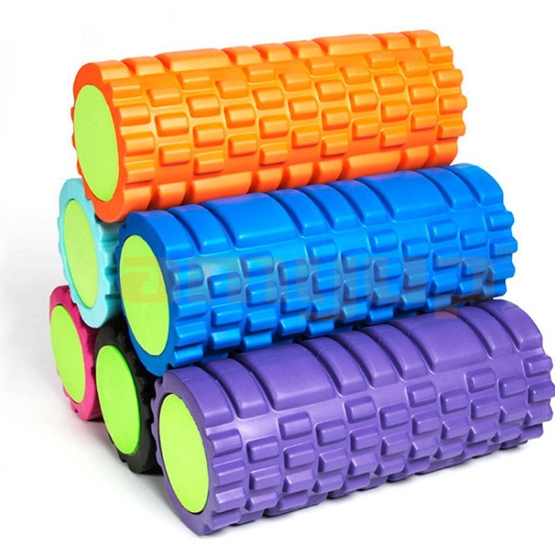 Индивидуальная этикетка ЭВА с шипами для фитнеса ЭВА + ПВХ + ПЭ 2 в 1, пенопластовый ролик с шипами и колпачком или твердым сердечником