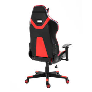 Chaise de jeu de bureau à dossier haut, chaise de course rouge pivotante réglable et confortable pour jeux informatiques, chaise de jeu pour PC - Product Image 5