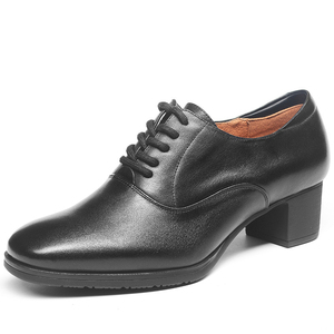 <span class=keywords><strong>Chaussures</strong></span> de bureau quotidiennes en cuir de qualité supérieure de vente chaude Style à lacets durable noir/marron avec fonction antidérapante - Product Image 3
