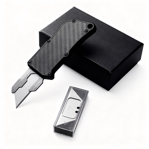 Cuchillo Portátil Multifuncional EDC, Hoja SK5 de Alta Calidad, Mango de Aleación de Aluminio de Aviación, Cuchillo para Tallar, Hoja Reemplazable - Product Image 5