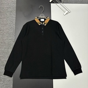 Chemise à manches longues surdimensionnée Bur berry en coton 100% de qualité supérieure, motif à carreaux blanc classique, style décontracté - pour hommes - Product Image 3