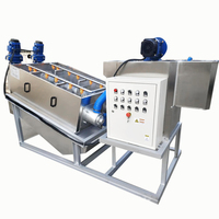 Presse à vis à disques multiples Machine de déshydratation des boues pour MBBR, DAF, système de dosage pour le traitement des eaux usées et les pâtes et papiers