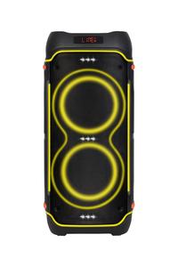 Ndr पेशेवर वायरलेस कराओके स्पीकर 2*10 इंच rgb नेतृत्व प्रकाश dj ws आउटपुट प्लास्टिक x रिमोट कंट्रोल फैशन कंप्यूटर - Product Image 3