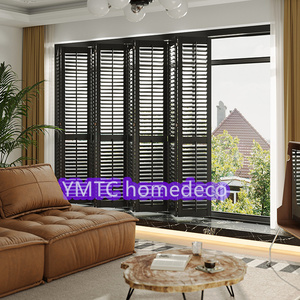 En popüler boyalı siyah/beyaz ahşap kepenkler - Product Image 6