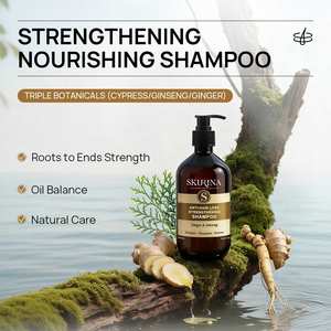 Doğal Bitkisel Saç Dökülmesine Karşı Şampuan, Çam Yaprakları, Ginseng, Zencefil, Vegan Yağ Kontrolü, Besleyici, Ferahlatıcı Saç Bakım Şampuanı - Product Image 3