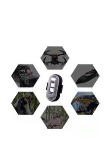 Lampe stroboscopique pour voiture Télécommande 8 couleurs pour moto Flash LED Lampe d'avertissement anti-collision Télécommande sans fil étanche pour voiture et vélo - Product Image 4