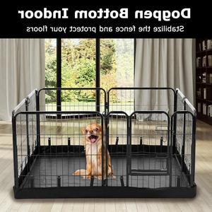 Tapis de cage pour animaux de compagnie en tissu Oxford 600D noir, imperméable, facile à nettoyer, pour parc pour chiens - Product Image 5