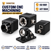 Boîtiers de caméra de vision industrielle, service de fraisage CNC OEM, pièce en aluminium usinée avec précision pour inspection optique