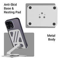 Accessoires de bureau : Support de téléphone portable de bureau robuste et pliable, compatible avec tous les mobiles