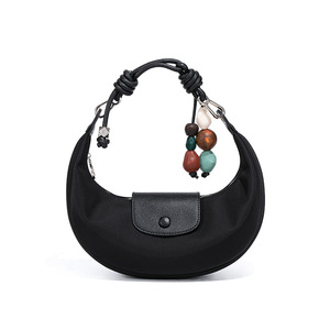 <strong>QuiteS</strong> 2026 New Beaded Pu Zipper Dumpling Shoulder Crossbody Underarm Pea Bag Small Casual Party Elegant Handbag for <strong>Women</strong> - Product Image 2