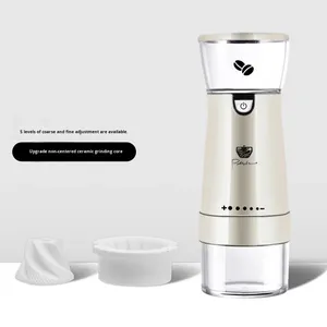 External Adjustable Electric Coffee <strong>Grinder</strong> Ceramic Burr Stainless Steel Housing Fully Automatic Coffee Bean Powder Grinding - Product Image 1