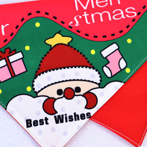 جودة عالية فاخرة عيد الميلاد عطلة قابل للتعديل القط الكلب باندا عيد الميلاد قصب الحيوانات الأليفة طباعة وشاح مثلث منديل - Product Image 5