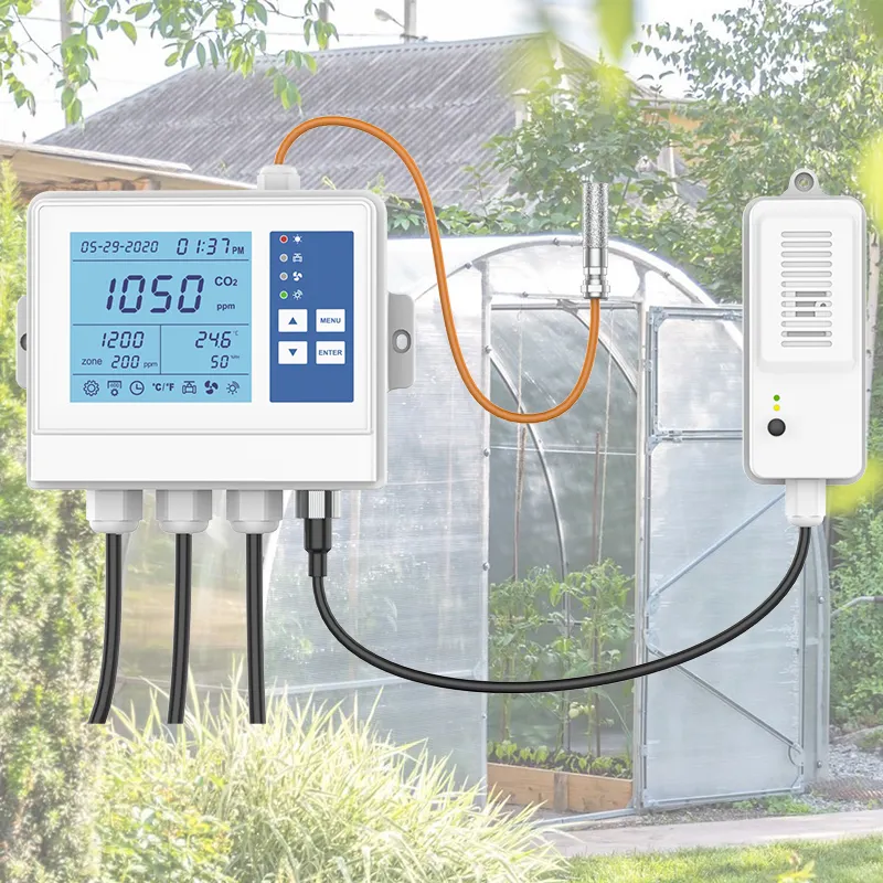 실내 공기질 모니터, CO2 감지기, 정확한 NDIR 센서, 온도 및 상대 습도, 실내 CO2 미터 컨트롤러