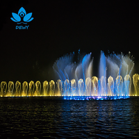 Große Multimedia-Wassershow-Fontäne mit Programmgesteuerter Farbwechsel-LED-Beleuchtung Nachtshow für Stadtprojekte SS304