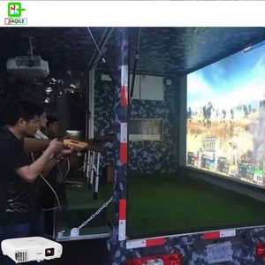 Machine de jeu d'arcade interactive immersive d'intérieur et d'extérieur avec tir au laser, en acier et bois, projecteur holographique, aventure - Product Image 3