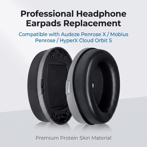 Almohadillas de Repuesto para Auriculares HyperX CloudOrbitS, Compatibles con Auriculares para Juegos Audeze <span class=keywords><strong>Penrose</strong></span> X/Audeze Mobius/Audeze <span class=keywords><strong>Penrose</strong></span> - Product Image 1